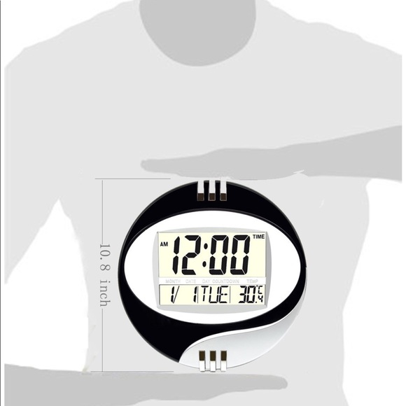 Round Digital Clock,Large Digital Clock - Picture 3 of 6